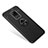 Ultra-thin Silicone Gel Soft Case with Magnetic Finger Ring Stand for Huawei Mate 20 Black