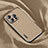 Ultra-thin Silicone Gel Soft Cloth Case Cover AT1 for Apple iPhone 13 Pro Light Brown