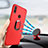 Ultra-thin Silicone Gel Soft Cover with Finger Ring Stand for Huawei Nova 3e Red