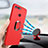 Ultra-thin Silicone Gel Soft Cover with Magnetic Finger Ring Stand for Huawei Honor View 20 Red