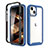 Ultra-thin Silicone Gel Soft Matte Finish Front and Back Case 360 Degrees Cover for Apple iPhone 15 Plus Blue