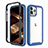 Ultra-thin Silicone Gel Soft Matte Finish Front and Back Case 360 Degrees Cover for Apple iPhone 15 Pro Blue