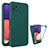 Ultra-thin Silicone Gel Soft Matte Finish Front and Back Case 360 Degrees Cover for Samsung Galaxy F42 5G Green