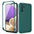 Ultra-thin Silicone Gel Soft Matte Finish Front and Back Case 360 Degrees Cover MJ1 for Samsung Galaxy A32 4G Green