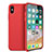 Ultra-thin Silicone TPU Soft Case 360 Degrees for Apple iPhone X Red