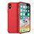 Ultra-thin Silicone TPU Soft Case 360 Degrees for Apple iPhone Xs Red