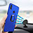 Ultra-thin Silicone TPU Soft Case with Finger Ring Stand for Huawei P20 Lite Blue