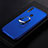 Ultra-thin Silicone TPU Soft Case with Finger Ring Stand for Huawei P20 Lite Blue