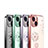 Ultra-thin Transparent Flowers Soft Case Cover for Apple iPhone 15