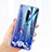 Ultra-thin Transparent Flowers Soft Case Cover for Oppo Reno2 Purple