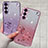 Ultra-thin Transparent Flowers Soft Case Cover for Samsung Galaxy S22 Plus 5G