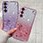 Ultra-thin Transparent Flowers Soft Case Cover for Samsung Galaxy S24 5G