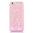 Ultra-thin Transparent Flowers Soft Case Cover T01 for Apple iPhone 6 Rose Gold