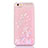 Ultra-thin Transparent Flowers Soft Case Cover T01 for Apple iPhone 6S Plus Rose Gold