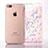 Ultra-thin Transparent Flowers Soft Case Cover T01 for Apple iPhone 7 Plus