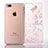 Ultra-thin Transparent Flowers Soft Case Cover T01 for Apple iPhone 8 Plus