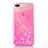 Ultra-thin Transparent Flowers Soft Case Cover T01 for Apple iPhone 8 Plus Red