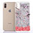 Ultra-thin Transparent Flowers Soft Case Cover T04 for Apple iPhone Xs