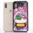 Ultra-thin Transparent Flowers Soft Case Cover T05 for Apple iPhone Xs