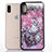 Ultra-thin Transparent Flowers Soft Case Cover T07 for Apple iPhone XR