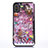 Ultra-thin Transparent Flowers Soft Case Cover T07 for Apple iPhone Xs