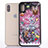 Ultra-thin Transparent Flowers Soft Case Cover T07 for Apple iPhone Xs