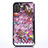 Ultra-thin Transparent Flowers Soft Case Cover T07 for Apple iPhone Xs Max Pink