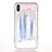 Ultra-thin Transparent Flowers Soft Case Cover T08 for Apple iPhone Xs Max