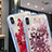 Ultra-thin Transparent Flowers Soft Case Cover T14 for Apple iPhone X