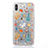 Ultra-thin Transparent Flowers Soft Case Cover T17 for Apple iPhone Xs