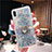 Ultra-thin Transparent Flowers Soft Case Cover T25 for Apple iPhone XR Sky Blue