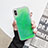 Ultra-thin Transparent Flowers Soft Case Cover Z03 for Apple iPhone X Green