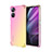 Ultra-thin Transparent Gel Gradient Soft Case Cover for Realme 10S 5G Pink