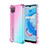 Ultra-thin Transparent Gel Gradient Soft Case Cover for Realme C20A Cyan