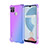 Ultra-thin Transparent Gel Gradient Soft Case Cover for Realme C25Y Clove Purple