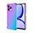 Ultra-thin Transparent Gel Gradient Soft Case Cover for Realme C53 Clove Purple