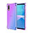 Ultra-thin Transparent Gel Gradient Soft Case Cover for Sony Xperia Ace II SO-41B Blue