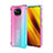 Ultra-thin Transparent Gel Gradient Soft Case Cover for Xiaomi Poco X3 Cyan