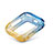 Ultra-thin Transparent Gel Gradient Soft Case Cover G01 for Apple iWatch 5 44mm Yellow