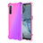 Ultra-thin Transparent Gel Gradient Soft Case Cover G01 for Oppo Reno3 Pink