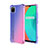 Ultra-thin Transparent Gel Gradient Soft Case Cover G01 for Realme C11 Blue