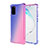 Ultra-thin Transparent Gel Gradient Soft Case Cover G01 for Samsung Galaxy S20 Plus Rose Gold