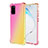 Ultra-thin Transparent Gel Gradient Soft Case Cover G01 for Samsung Galaxy S20 Plus Yellow