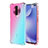 Ultra-thin Transparent Gel Gradient Soft Case Cover G01 for Xiaomi Redmi K30 5G Cyan