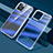 Ultra-thin Transparent Gel Gradient Soft Case Cover QC1 for Apple iPhone 13 Pro Max Blue