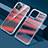 Ultra-thin Transparent Gel Gradient Soft Case Cover QC1 for Apple iPhone 13 Pro Max Red