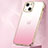 Ultra-thin Transparent Gel Gradient Soft Case Cover S01 for Apple iPhone 14 Plus Rose Gold