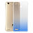 Ultra-thin Transparent Gel Gradient Soft Case for Huawei Enjoy 5S Blue