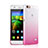 Ultra-thin Transparent Gel Gradient Soft Case for Huawei Honor 4C Pink