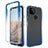 Ultra-thin Transparent Gel Gradient Soft Matte Finish Front and Back Case 360 Degrees Cover for Google Pixel 5a 5G Blue